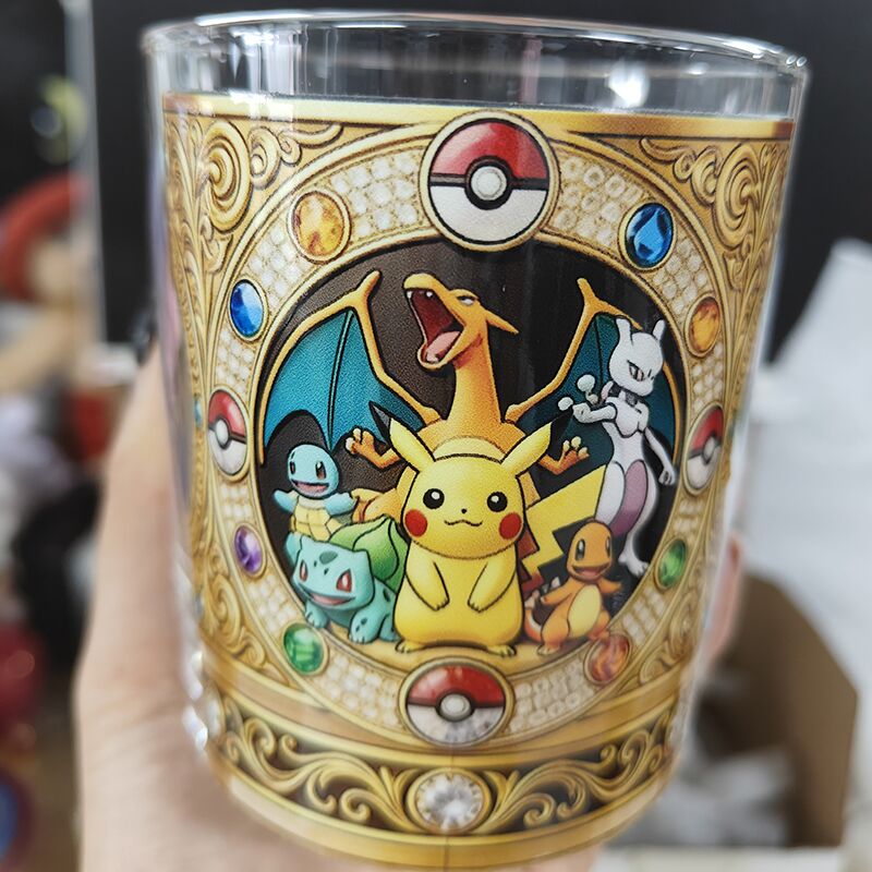 Home Bar Set - แก้ววิสกี้ลายนูนโปเกมอนครบรอบ 30 ปี 1996-2026 แก้วใสสำหรับนักสะสมอนิเมะ แก้วบาร์สำหรับใช้ในบ้าน