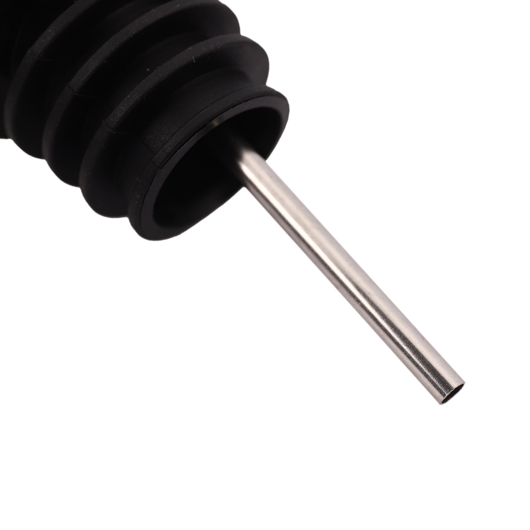 Speed Pourer Cap - A76I-12 ชิ้น ที่รินเหล้าสแตนเลส ที่รินน้ำมันมะกอก ที่รินไวน์ พร้อมฝาปิดกันฝุ่นแบบยาง