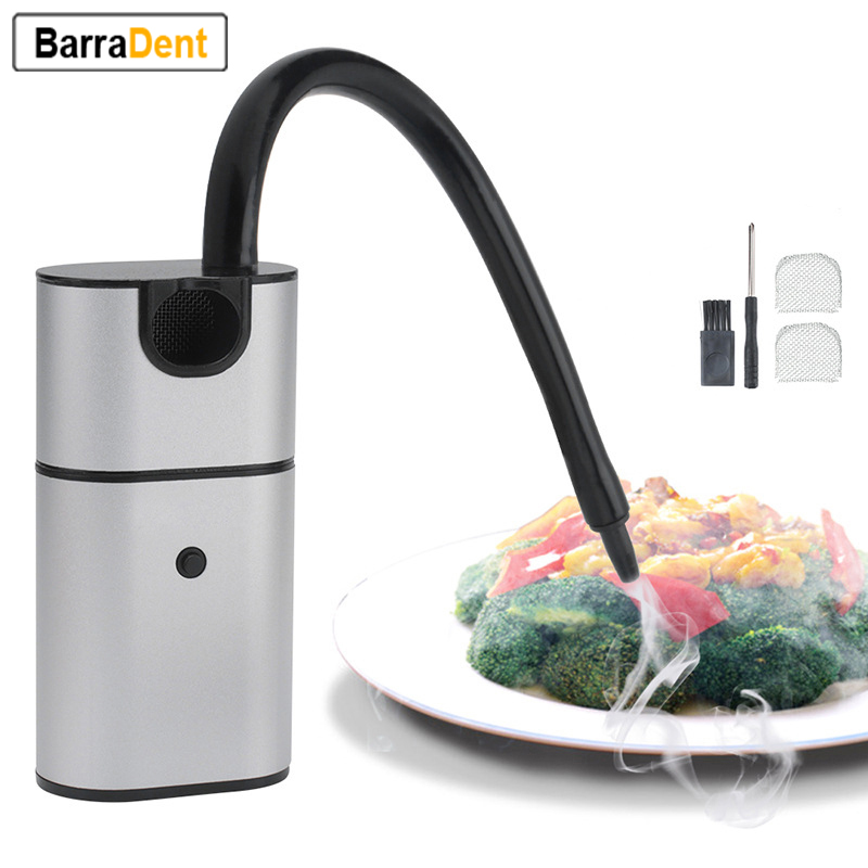 Smoking Gun Kit - แบบพกพาควัน Infuser มือถือเย็นปืนสูบบุหรี่ค็อกเทลสูบบุหรี่ชุดมินิอาหารสูบบุหรี่สําหรับ BBQ เนื้อค็อกเทลเครื่องดื่ม