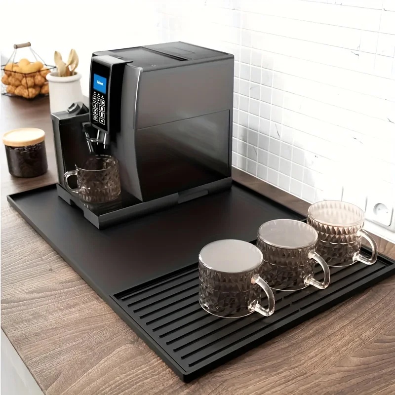Home Bar And Counter - แผ่นรองบาร์กาแฟซิลิโคน 2-in-1 - ขนาด XX-Large ป้องกันการลื่น