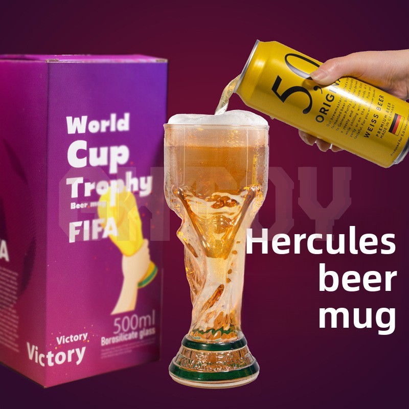 Home Bar Set - แก้วเบียร์รูปถ้วยฟุตบอล FIFA 2026 แก้วน้ำดื่มลายฟุตบอลสุดสร้างสรรค์ ของที่ระลึกสำหรับแฟนบอล ของตกแต่งบ้าน