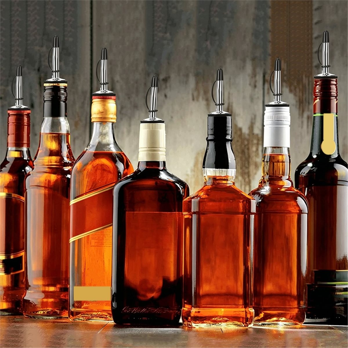 Speed Pourer Cap - ชุดอุปกรณ์เทของเหลว 24 ชิ้น ทำจากสแตนเลส พร้อมฝาปิด ปลอดภัยต่อสุขอนามัย