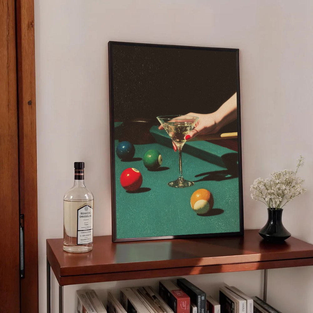 โปสเตอร์ค็อกเทลบิลเลียดสไตล์วิ - Home Bar Set บทวิจารณ์และราคา