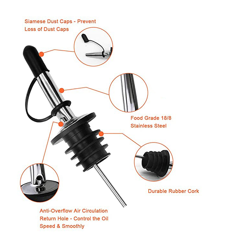 สแตนเลสสตีลความเร็ว Pourers Sp - Speed Pourer Cap บทวิจารณ์และราคา