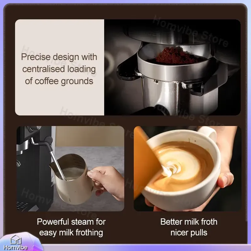 เครื่องชงกาแฟเอสเพรสโซแบบกึ่งอ - Home Barista บทวิจารณ์และราคา