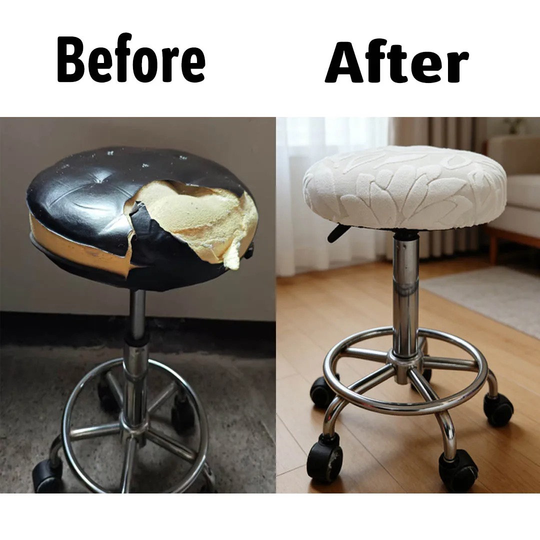 ผ้าคลุมเก้าอี้บาร์ลายดอกคามิลเ - Home Bar Seating บทวิจารณ์และราคา