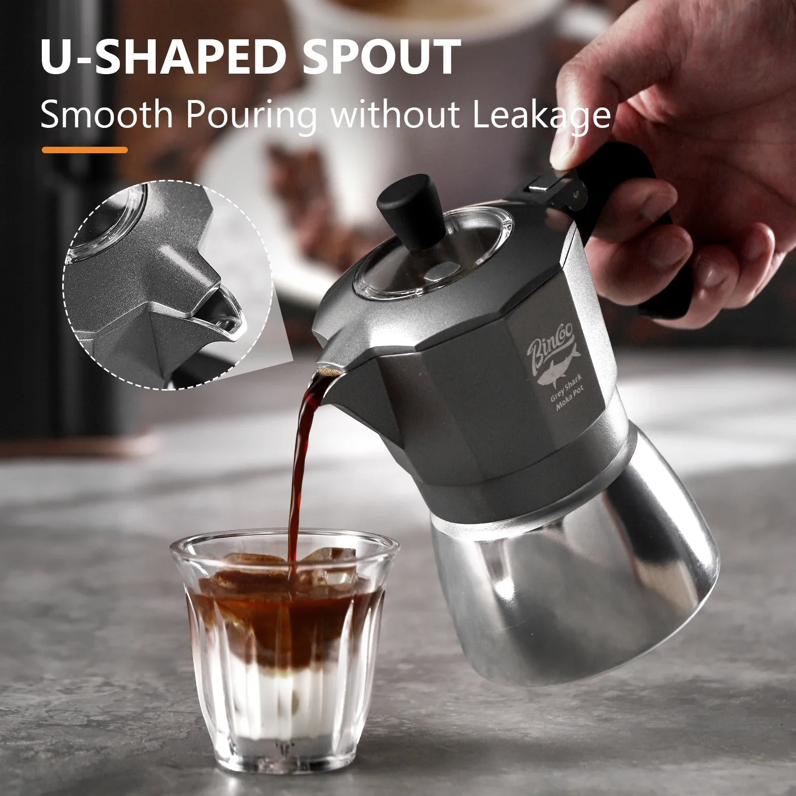 หม้อกาแฟโมก้าพอต Bincoo 2 ถ้วย - Home Barista บทวิจารณ์และราคา
