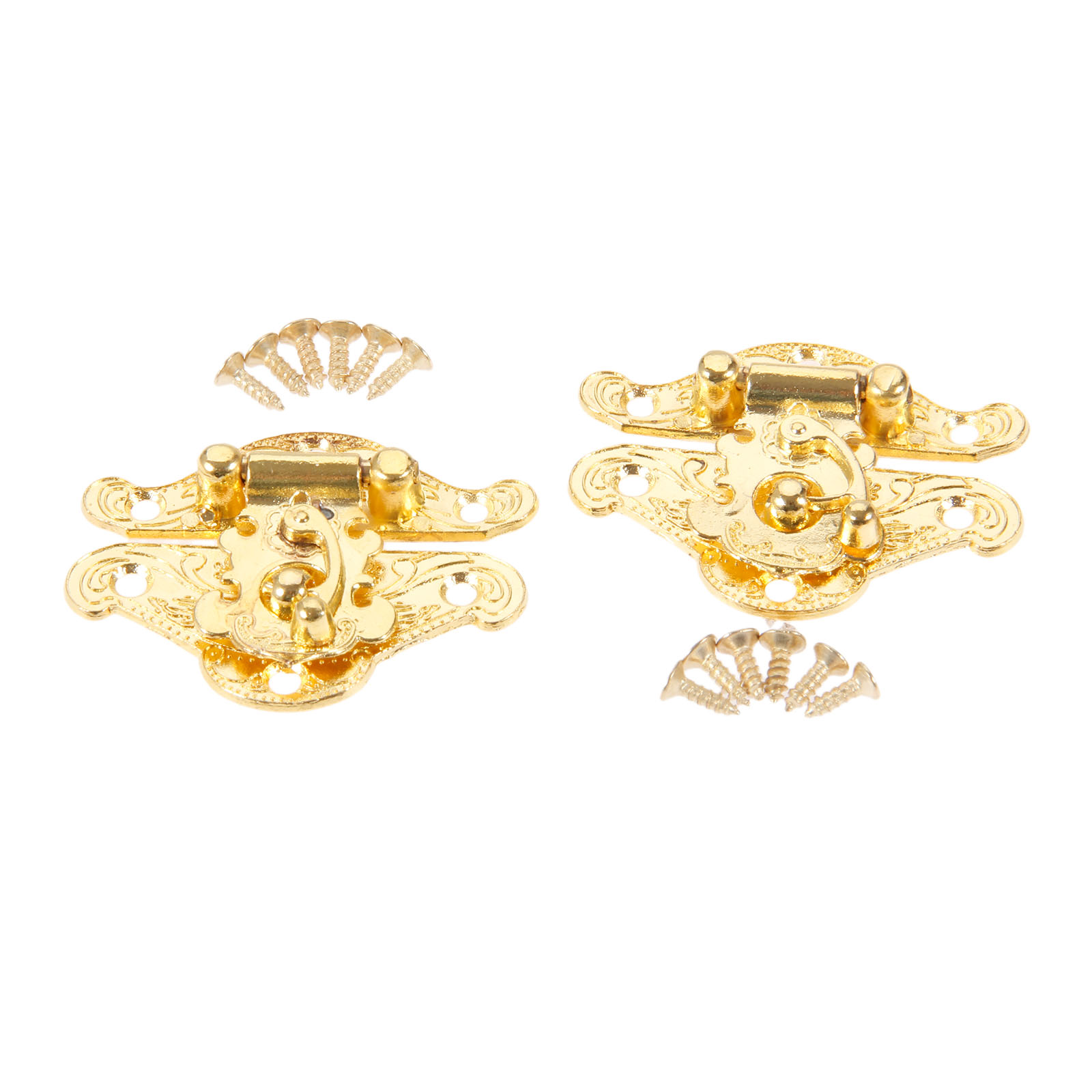 DRELD 2Pcs ทองโบราณกล่อง Latch - Bar Cart Gold บทวิจารณ์และราคา