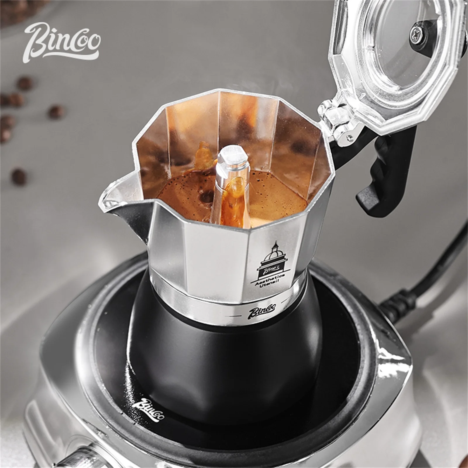 BINCOO วาล์วคู่ Moka Pot,Espre - Home Barista บทวิจารณ์และราคา