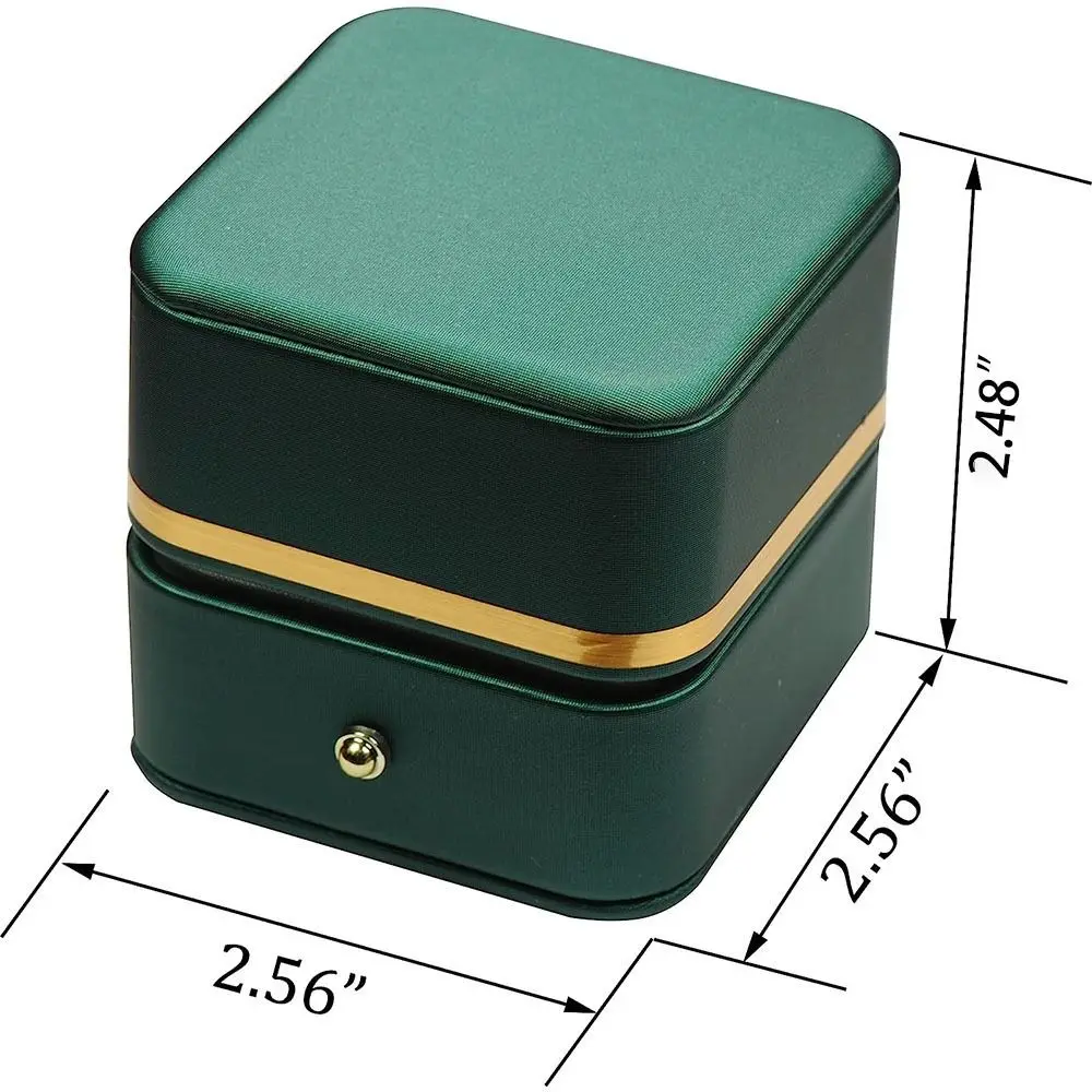 กล่องใส่แหวนหนัง PU ทรงสี่เหลี - Bar Cart Gold บทวิจารณ์และราคา