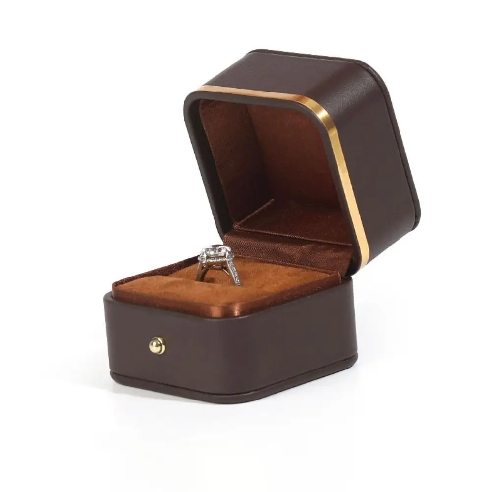 กล่องใส่แหวนหนัง PU ทรงสี่เหลี - Bar Cart Gold บทวิจารณ์และราคา