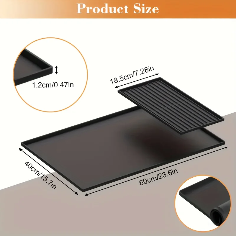 แผ่นรองบาร์กาแฟซิลิโคน 2-in-1  - Home Bar And Counter บทวิจารณ์และราคา
