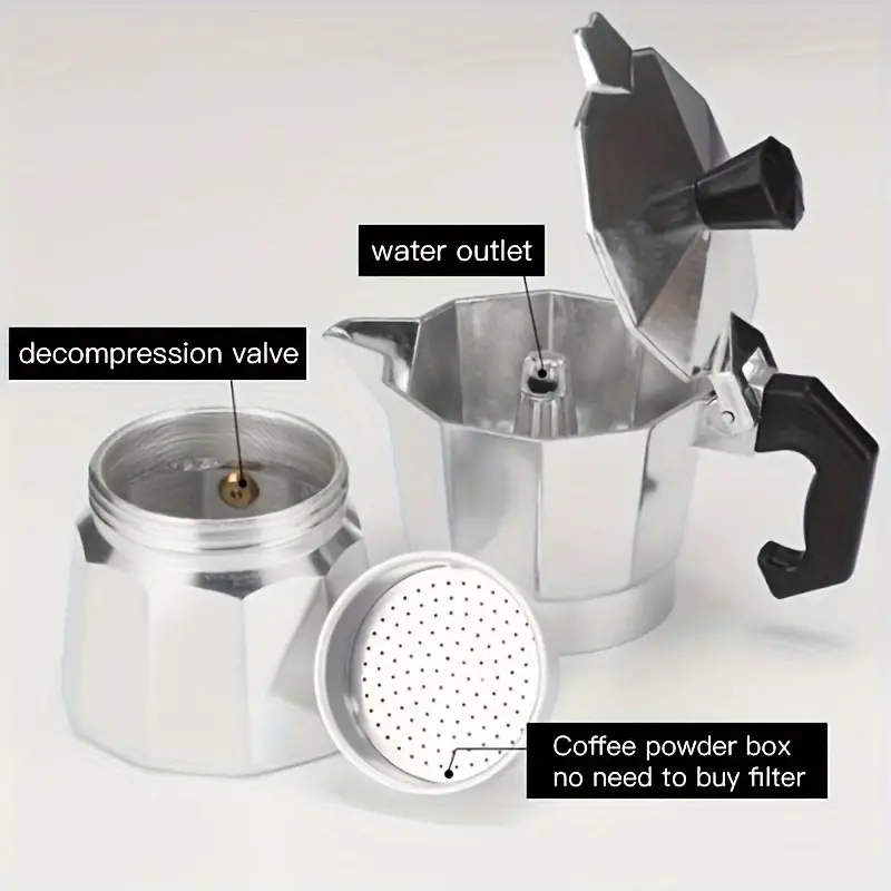 หม้อต้มกาแฟโมก้าอะลูมิเนียมแบบ - Home Barista บทวิจารณ์และราคา