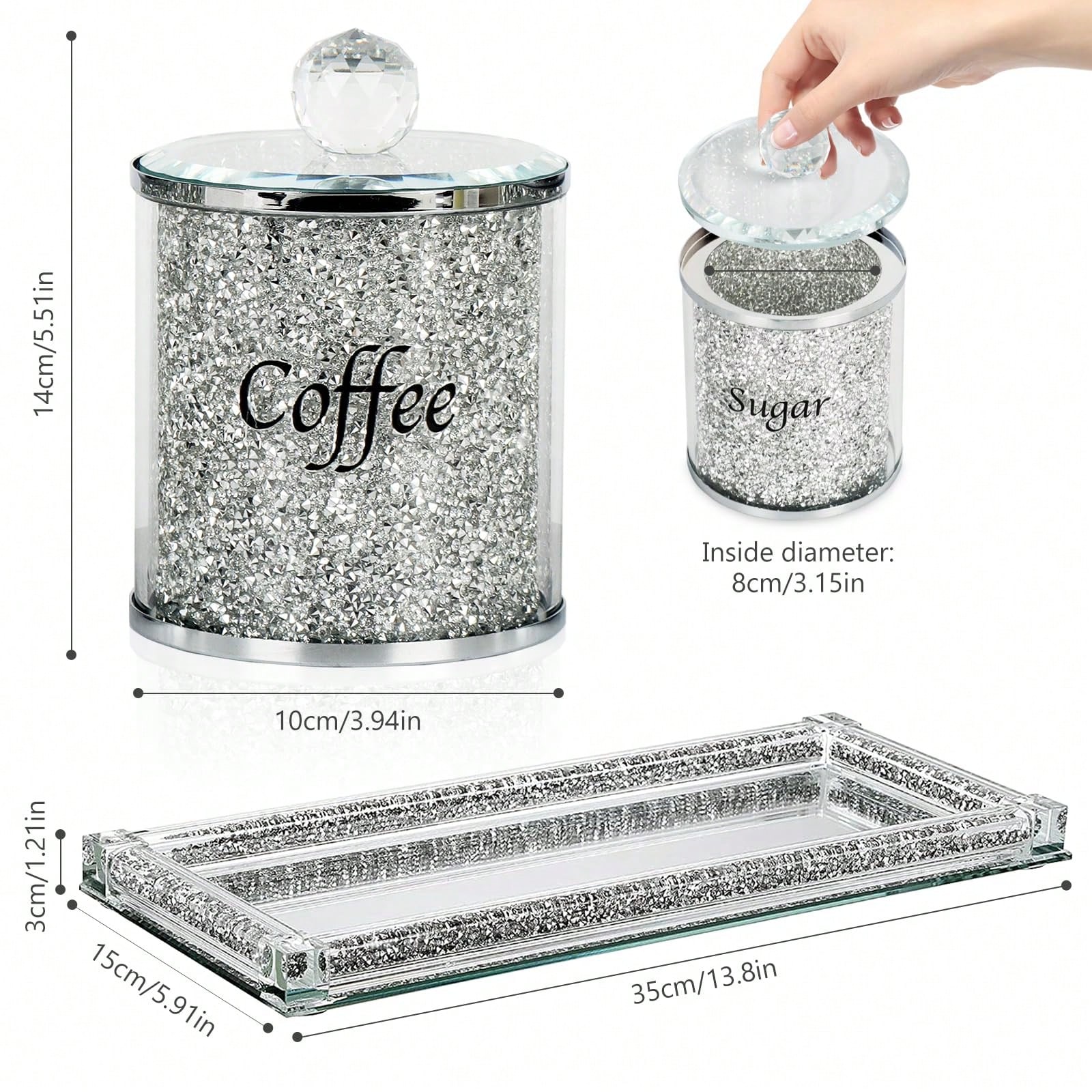 ชุดกระปุกเก็บของในครัวลายเพชรร - Home Bar Set บทวิจารณ์และราคา