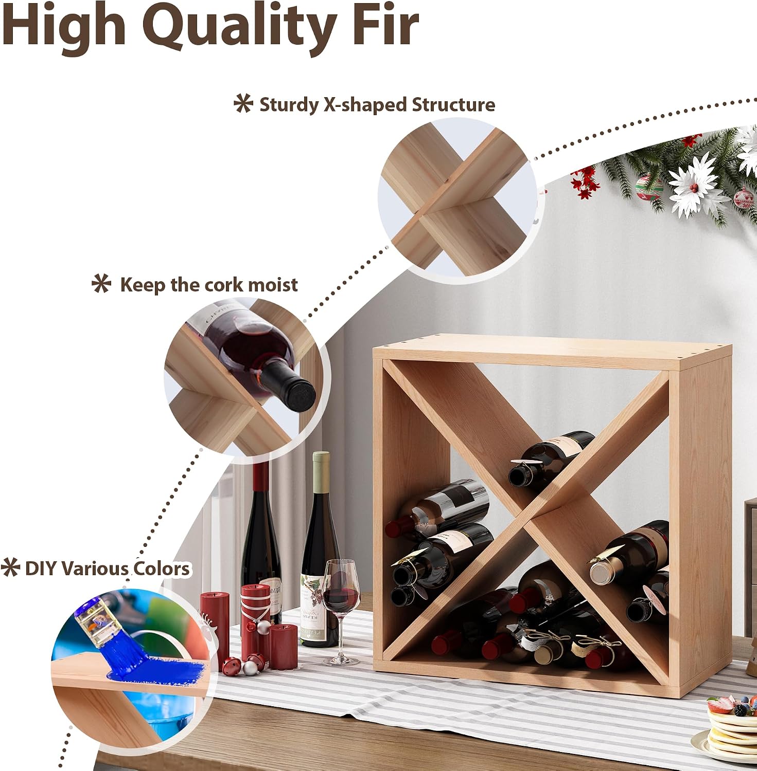 ชั้นวางไวน์ 96 ขวด แบบตั้งพื้น - Home Bar Shelves บทวิจารณ์และราคา