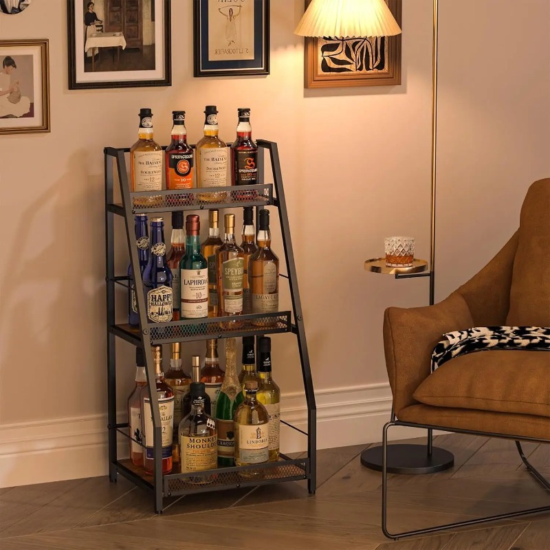 ชั้นวางไวน์แบบบันได 3 ชั้น ตั้ - Home Bar Shelves บทวิจารณ์และราคา
