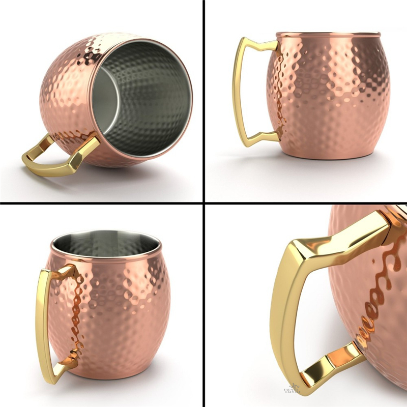 แก้วมักทำจากทองแดงมอสโกมิวล์ขน - Mule Copper Mug บทวิจารณ์และราคา