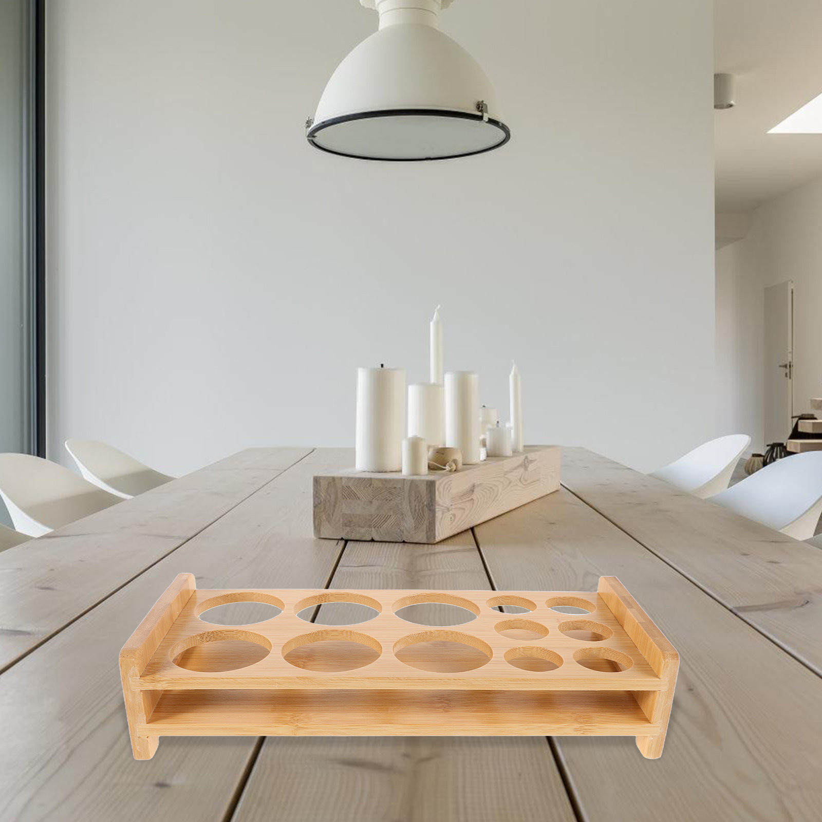 ที่วางแก้วช็อตไม้ไผ่คุณภาพพรีเ - Home Bar Stand บทวิจารณ์และราคา