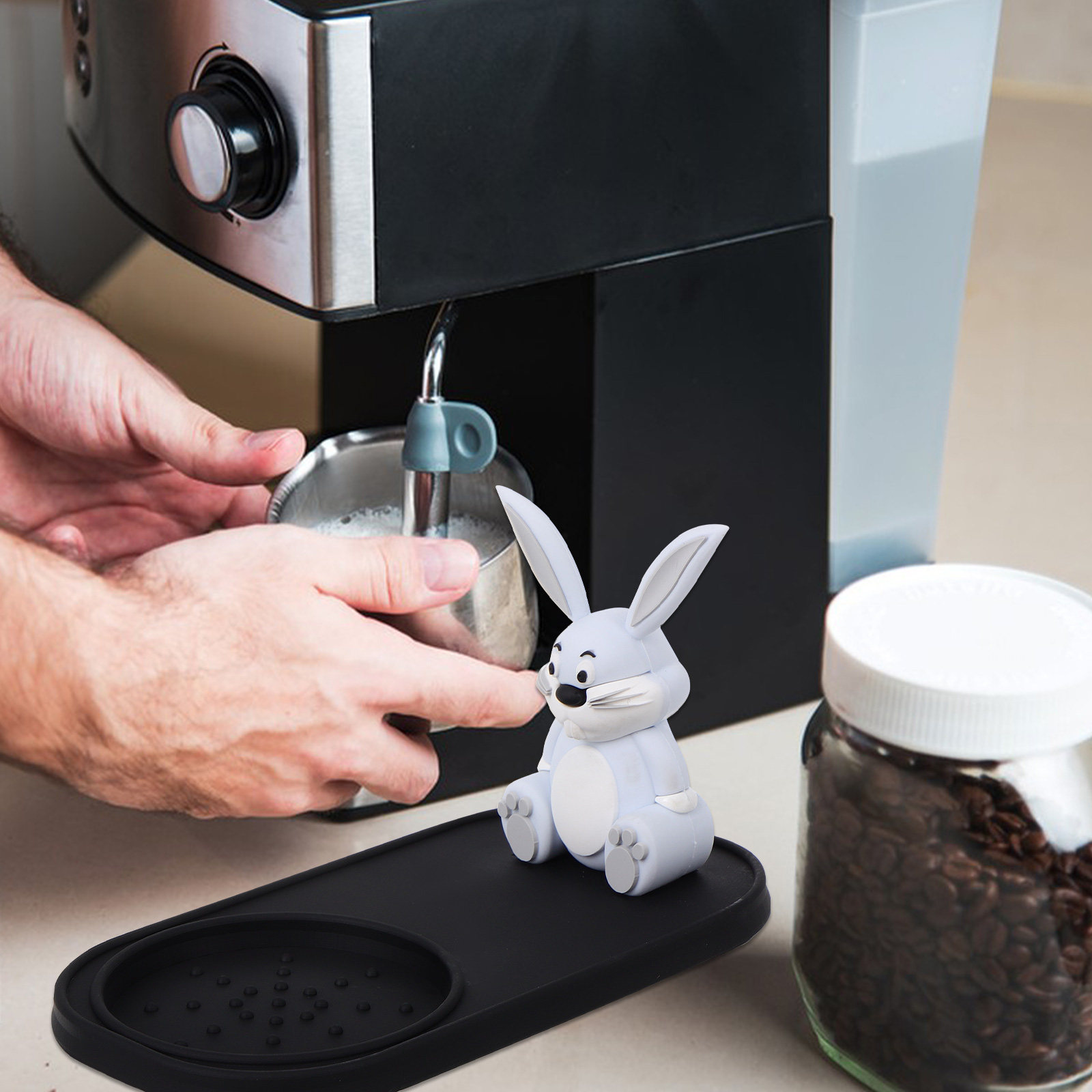 แผ่นรองกดกาแฟลายกระต่าย ซิลิโค - Home Bar And Counter บทวิจารณ์และราคา