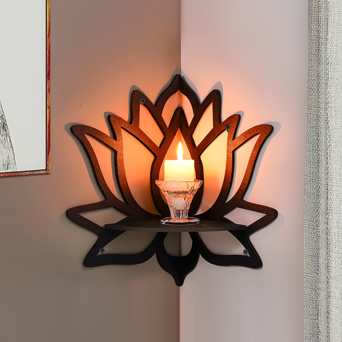 ชั้นวางของแบบลอยตัวรูปทรงดอกบั - Home Bar Shelves บทวิจารณ์และราคา