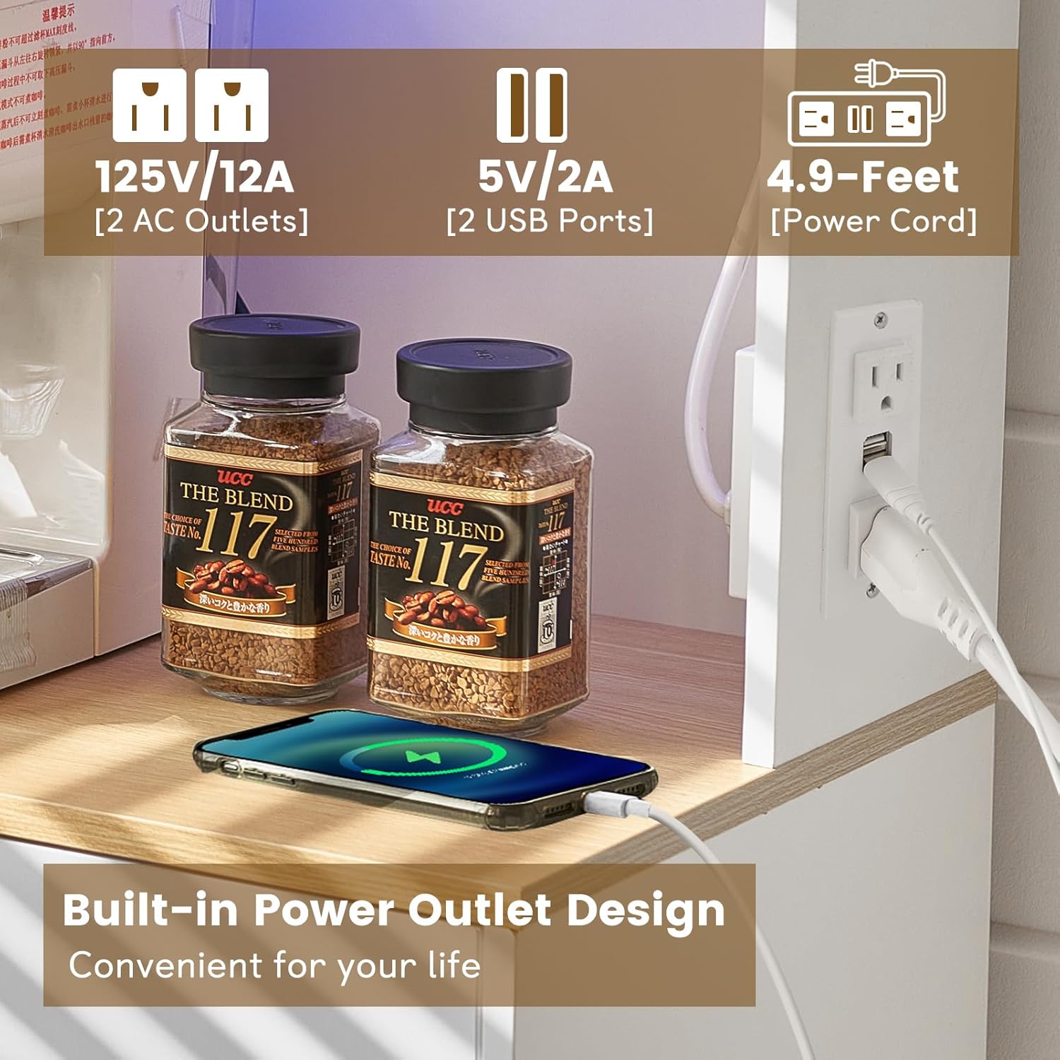 ตู้บาร์ไวน์พร้อมปลั๊กไฟและไฟ L - Home Bar Shelves บทวิจารณ์และราคา