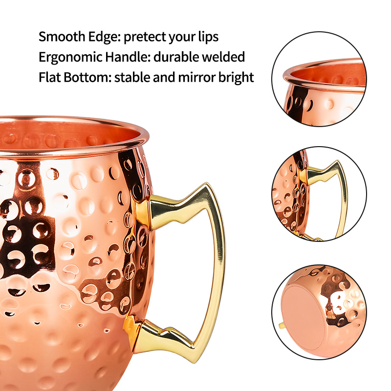 แก้วมอสโกมิวล์สแตนเลส แก้วโลหะ - Mule Copper Mug บทวิจารณ์และราคา
