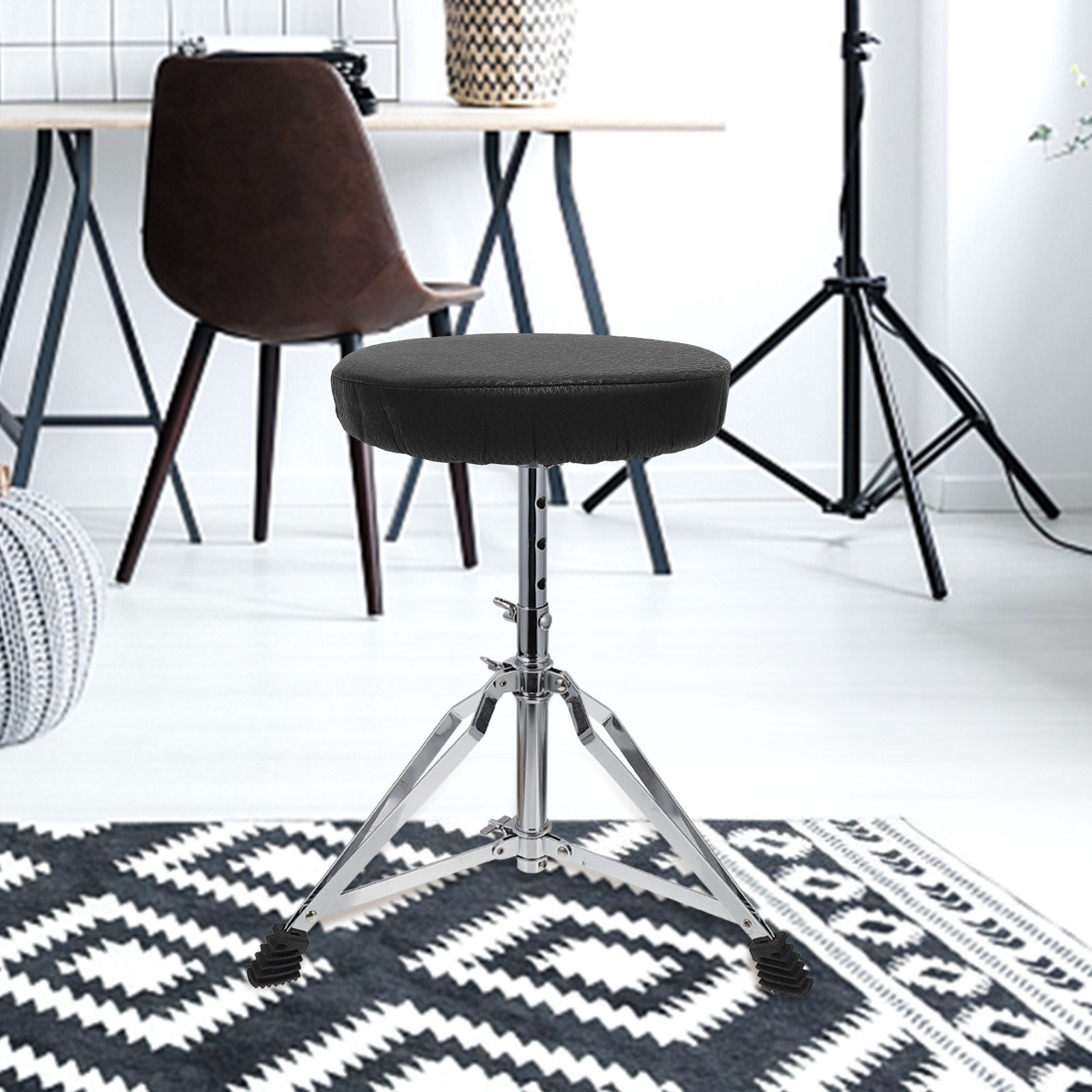 ปลอกเบาะเก้าอี้ทรงกลมสีดำ ทำจา - Home Bar Stools บทวิจารณ์และราคา