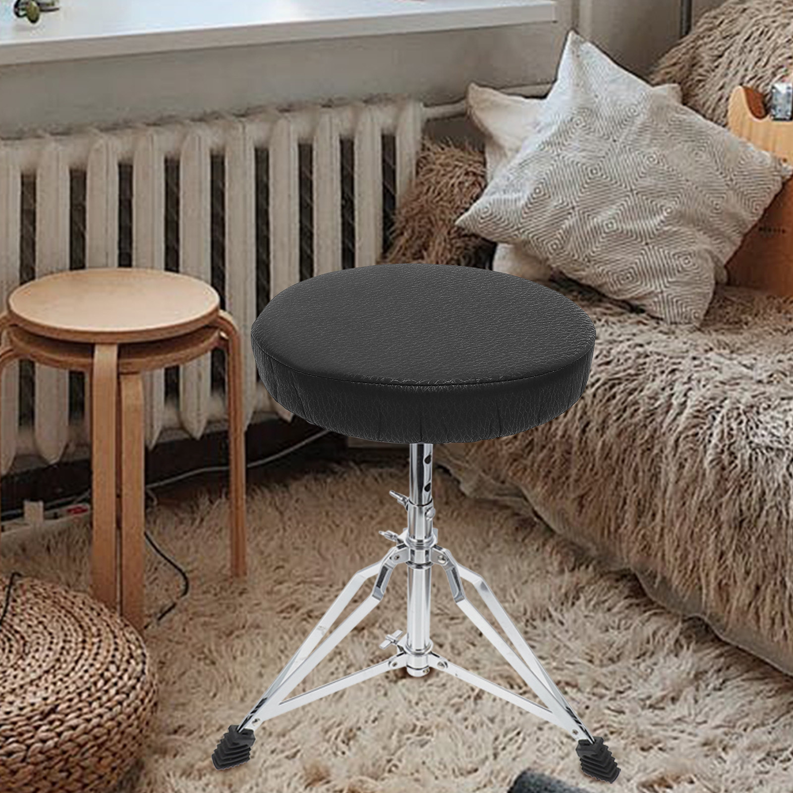 ปลอกเบาะเก้าอี้ทรงกลมสีดำ ทำจา - Home Bar Stools บทวิจารณ์และราคา