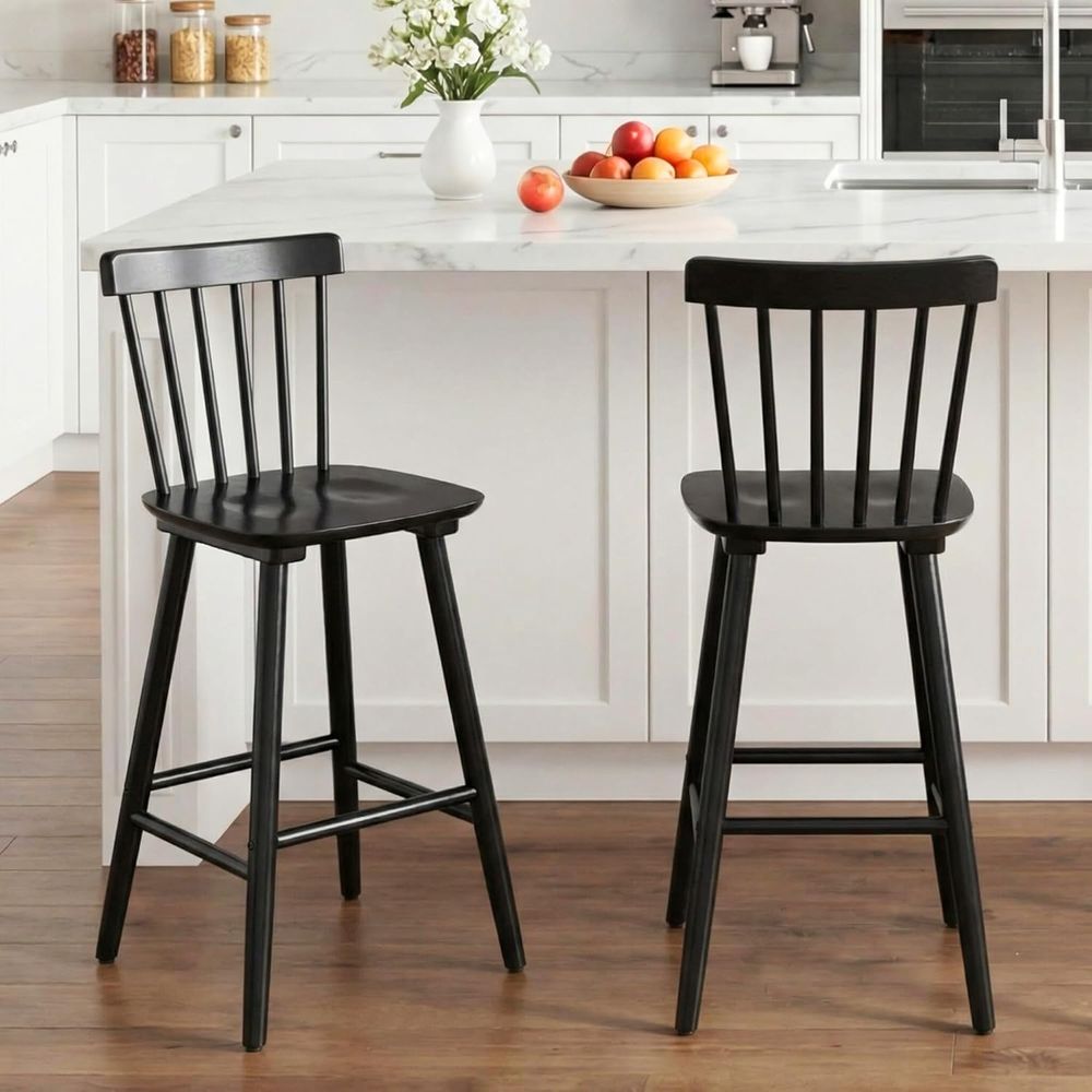 ชุดเก้าอี้บาร์ไม้สูงระดับเคาน์ - Home Bar Stools บทวิจารณ์และราคา